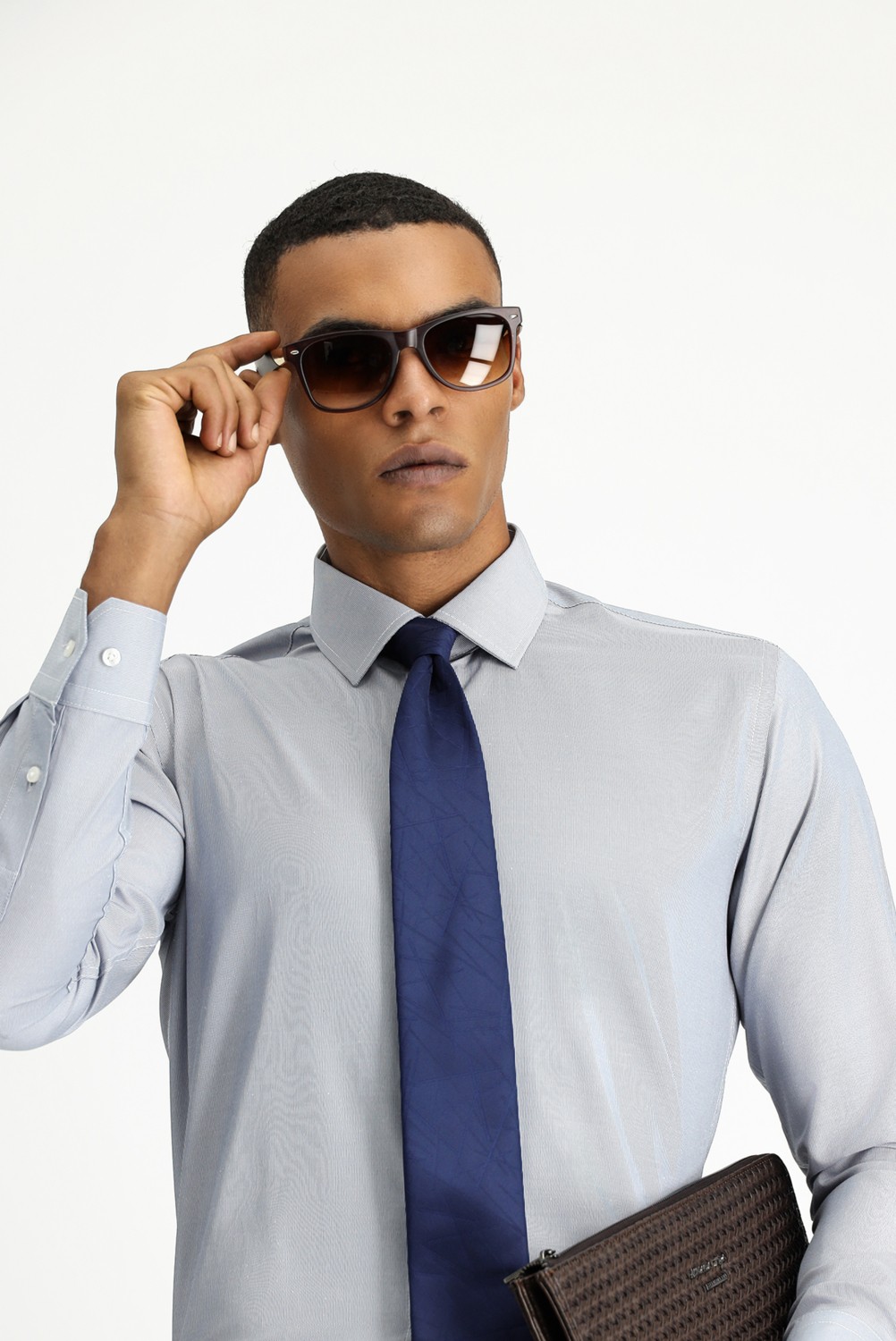 Kiğılı Uzun Kol Slim Fit Klasik Yaka Pamuklu Kolay Ütülenebilir Desenli Gömlek görsel 6