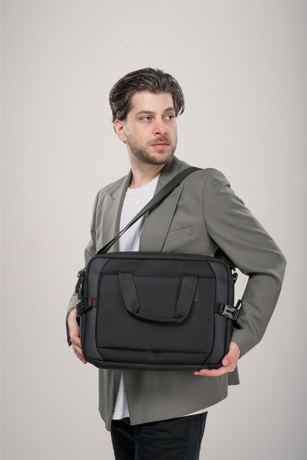 Walkway 71460 Siyah Unisex Evrak Çantası Ccs London görsel 3