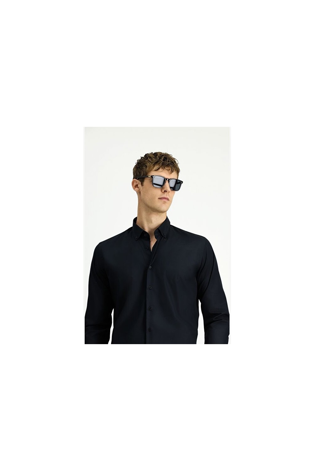 Kiğılı Uzun Kol Slim Fit Dar Kesim Non Iron Ütü Gerektirmeyen Pamuklu Gömlek görsel 6