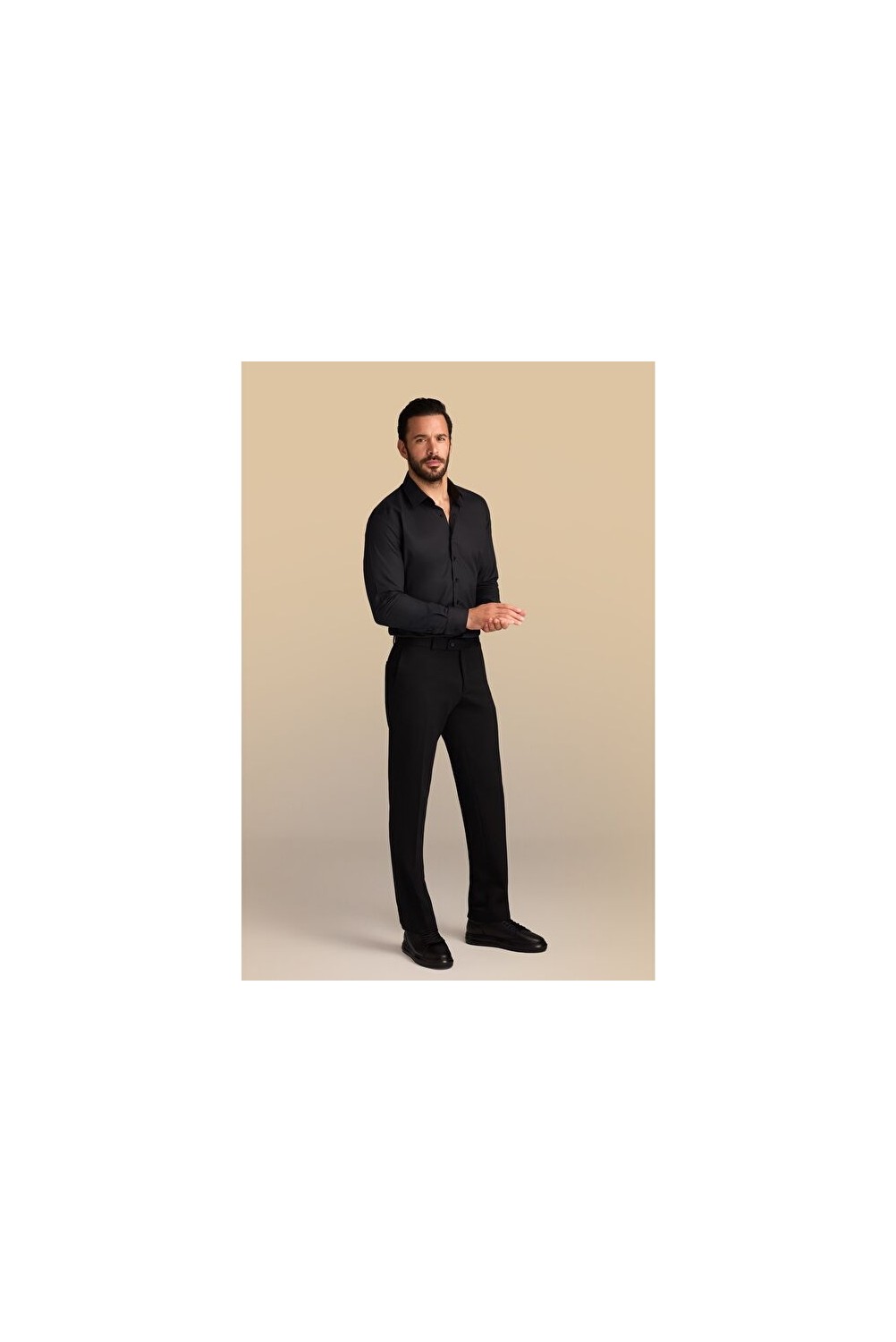 Kiğılı Uzun Kol Slim Fit Dar Kesim Non Iron Ütü Gerektirmeyen Pamuklu Gömlek görsel 7