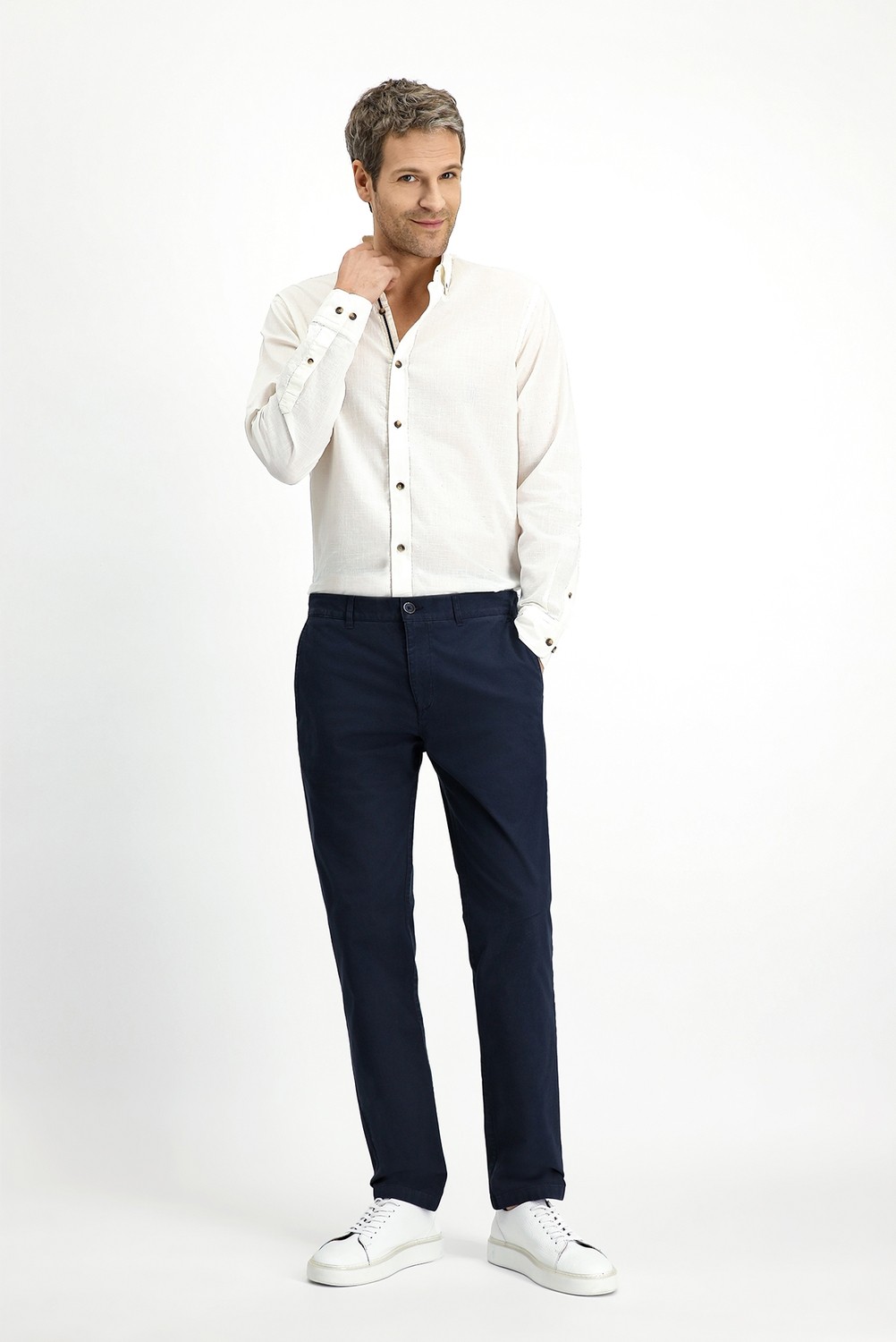 Kiğılı Relaxed Fit Rahat Kesim Likralı Kanvas / Chino Pantolon