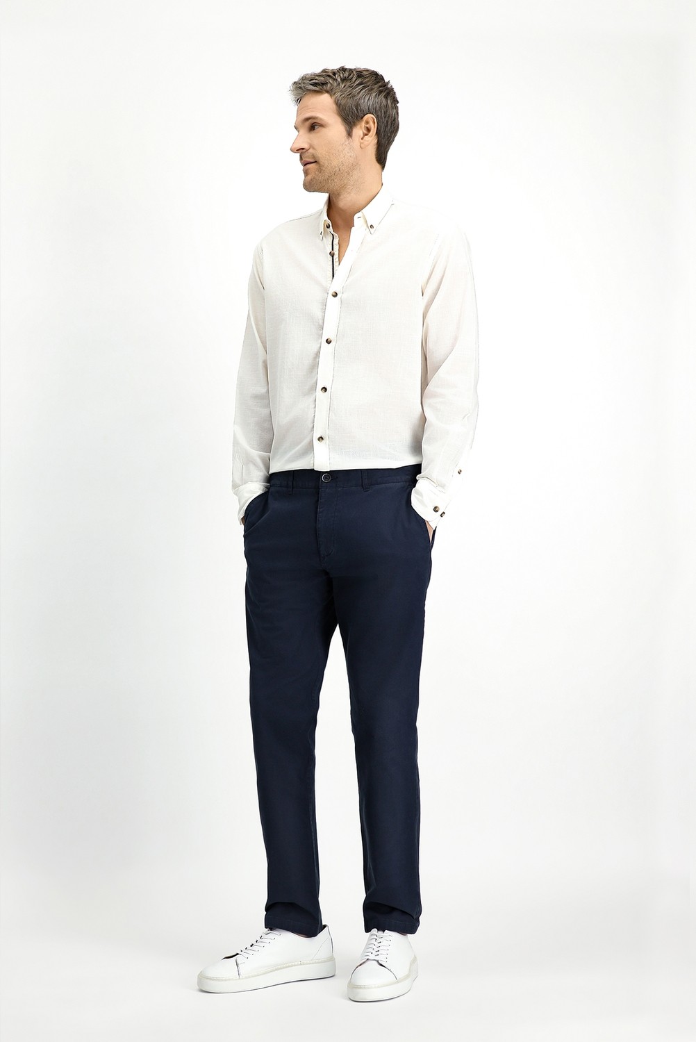 Kiğılı Relaxed Fit Rahat Kesim Likralı Kanvas / Chino Pantolon görsel 2