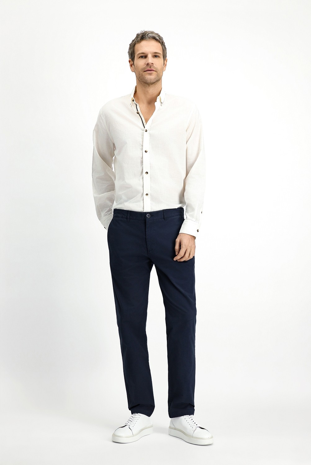 Kiğılı Relaxed Fit Rahat Kesim Likralı Kanvas / Chino Pantolon görsel 3