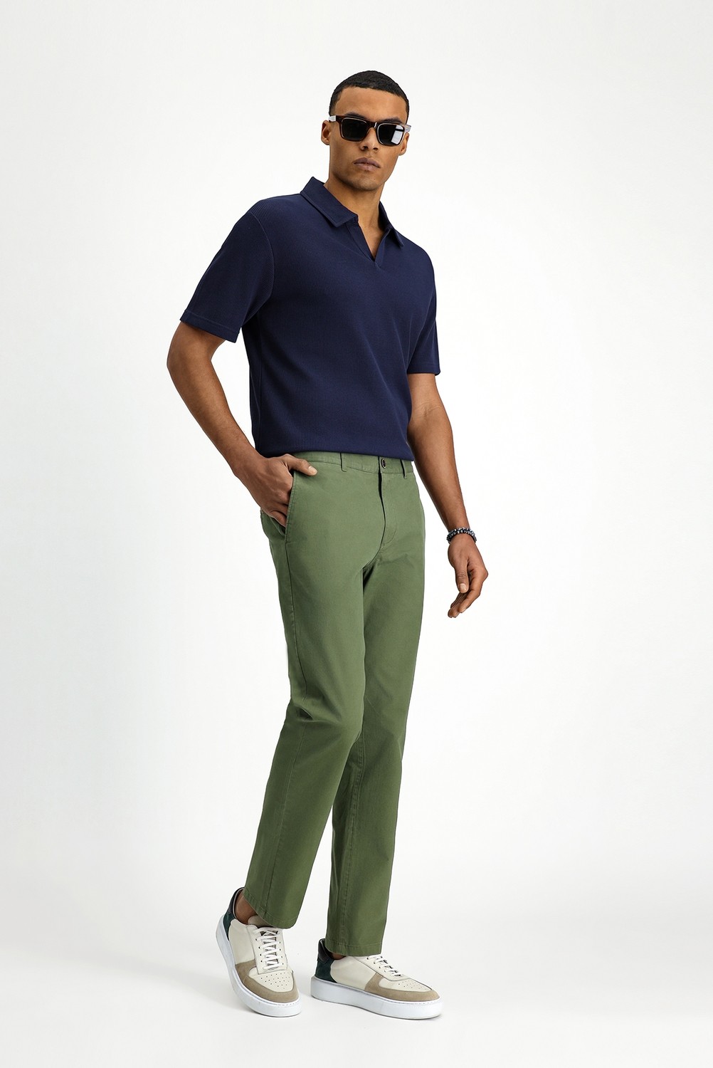Kiğılı Relaxed Fit Rahat Kesim Likralı Kanvas / Chino Pantolon