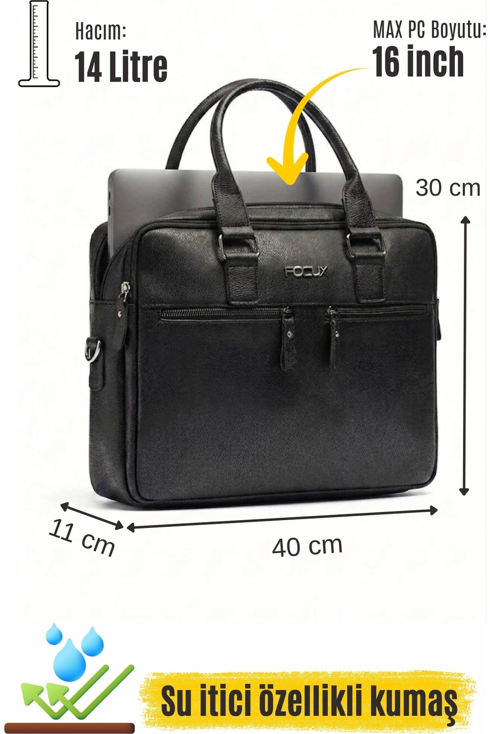Byhakan GK42 Unisex Laptop & Evrak Çantası görsel 7