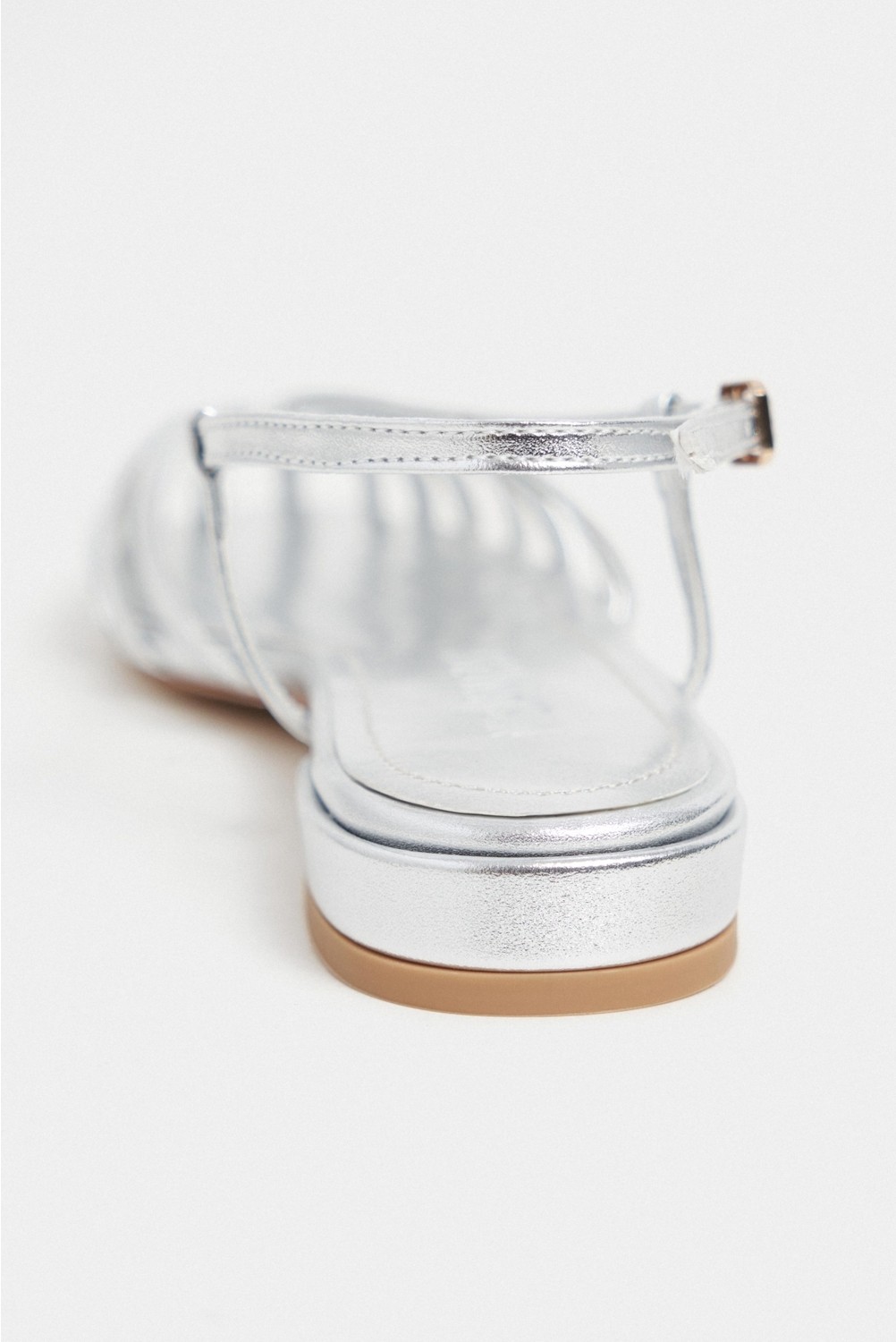 Nişantaşı Shoes Leny Kırmızı Saten Biyeli 1-2 cm Kalın Topuklu Kadın Sandalet Babet görsel 4