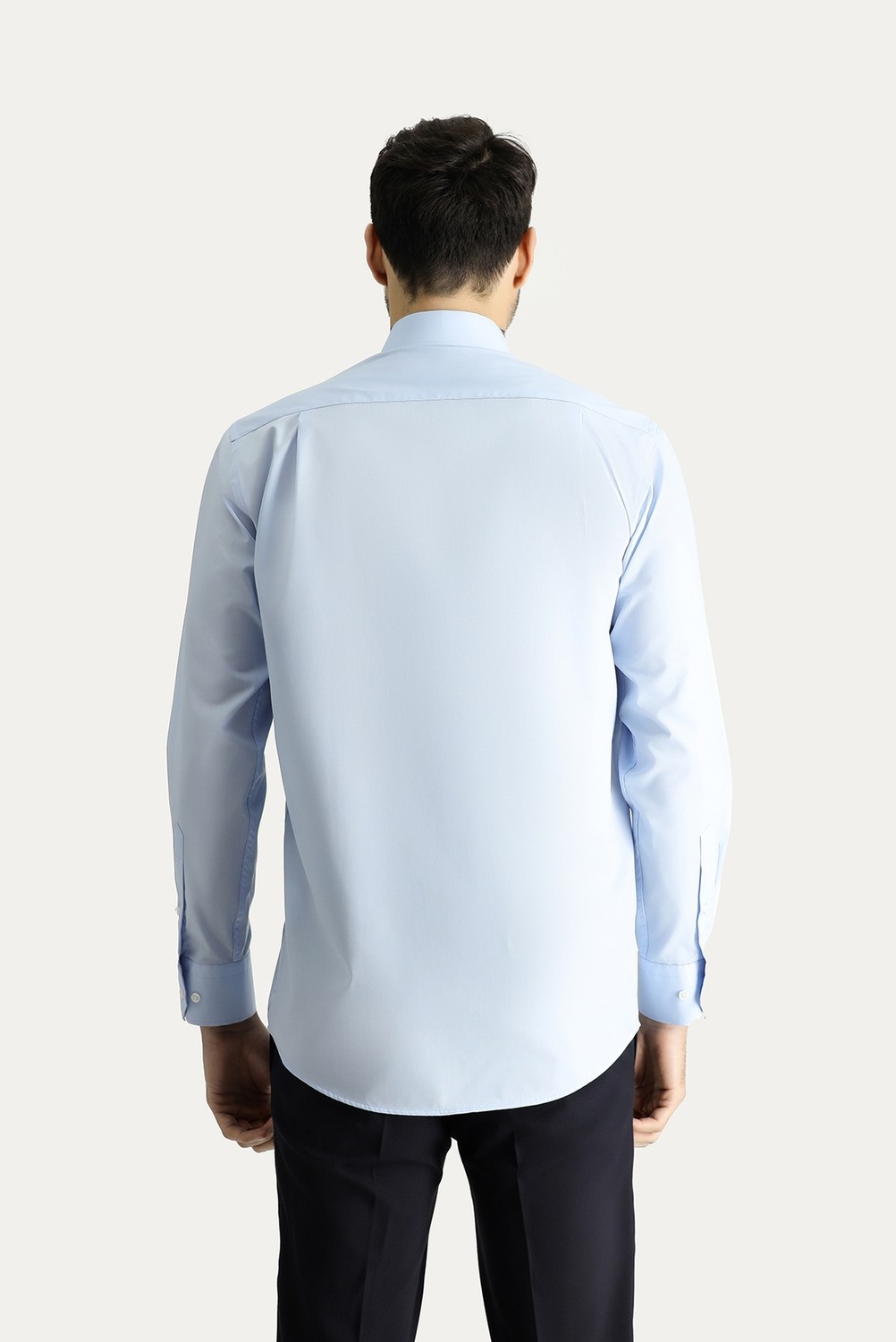 Kiğılı Uzun Kol Regular Fit Beyaz Pamuklu Gömlek Erkek Klasik Stil Ütü Gerektirmeyen Non Iron görsel 6