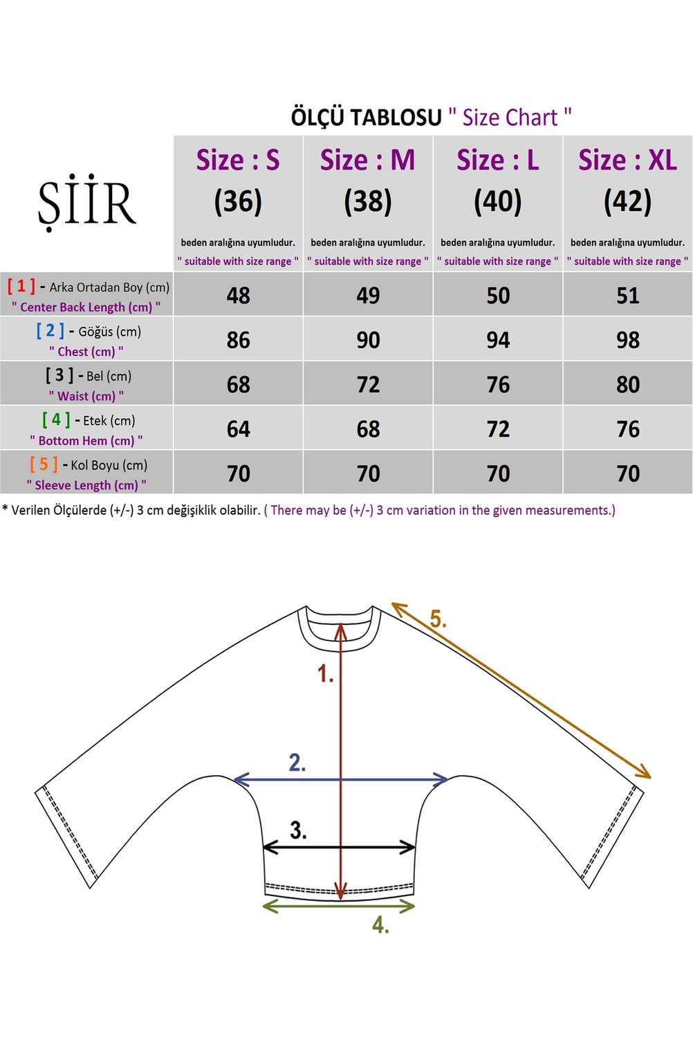 Şiir Asnow Slim Fit Bele Oturan Geniş Uzun Kollu Doğal Viskon Karışımlı Dokulu Jakar Y2K Top & Kadın Bluz - görsel 2