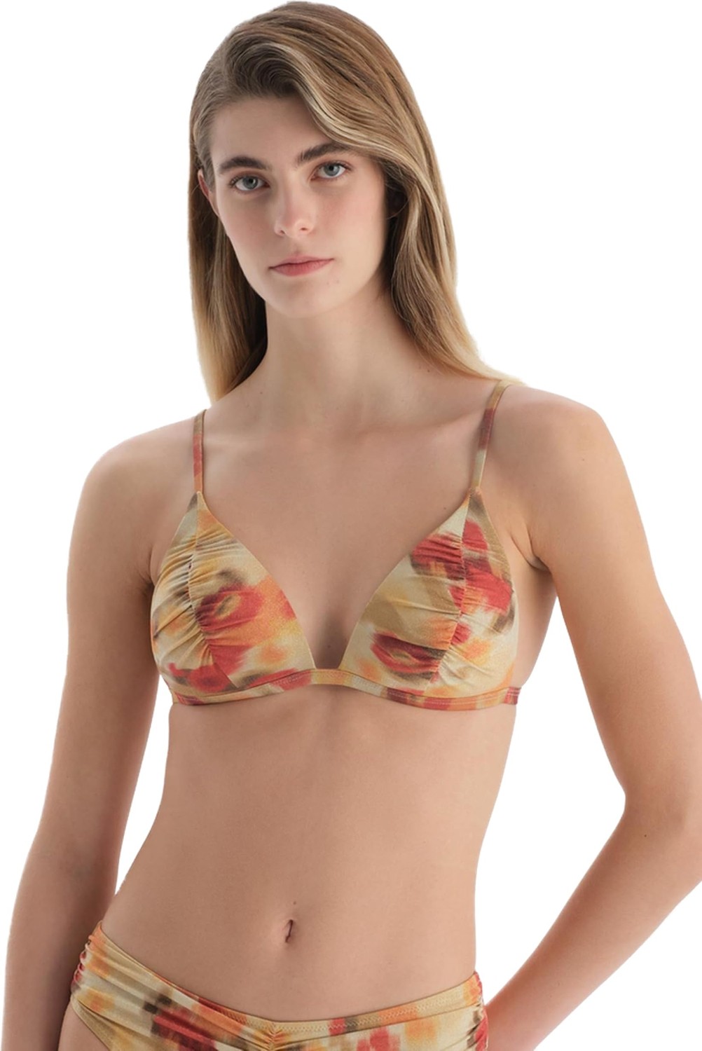 Die Grup Dagi Kadın Üçgen Bikini Üst, Örme, Çok Renkli, 42