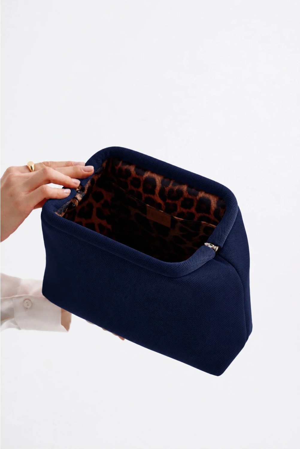Heybes Kadın Kahverengi Askılı Clutch Portföy El Çantası görsel 6