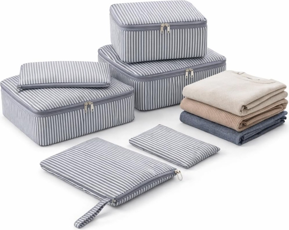 6 Parça Valiz Düzenleyici Organizer Seti- Seyahat Bavul Içi Düzenleme Çantası, Packing Cube O