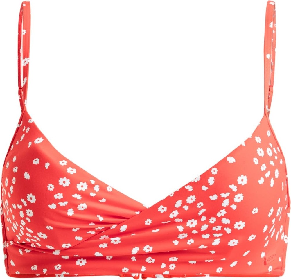 Die Grup Quiksilver Kadın Pt Beach Classics Wrap Sütyen Mayo - Ayrı (1'li Paket), Haşhaş Kırmızı Dans Eden Ditsy Swim, S görsel 3