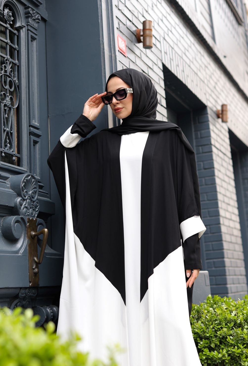 Kadeem Giyim Almila Medine Ipeği Elbise & Kimono Beyaz- 1003 görsel 5