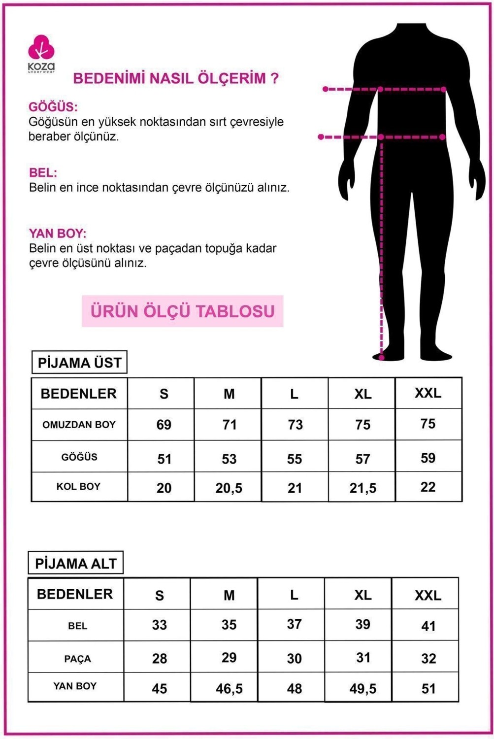 Koza İç Giyim Erkek Double Yaka Şortlu Pijama Takımı görsel 6