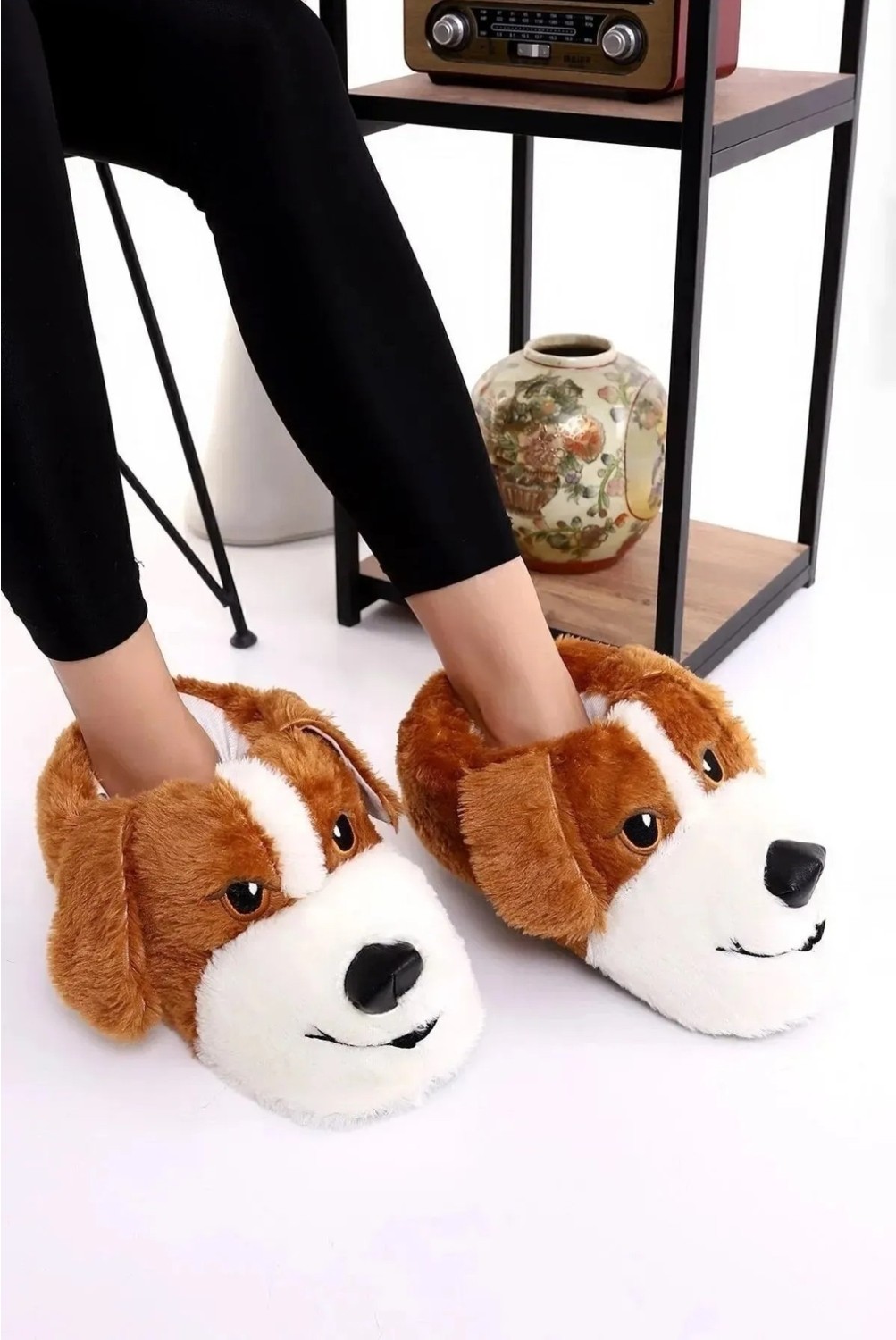 Cakgo Çiçek 160-26 Termal Köpek Figürlü Panduf 36-40 görsel 2