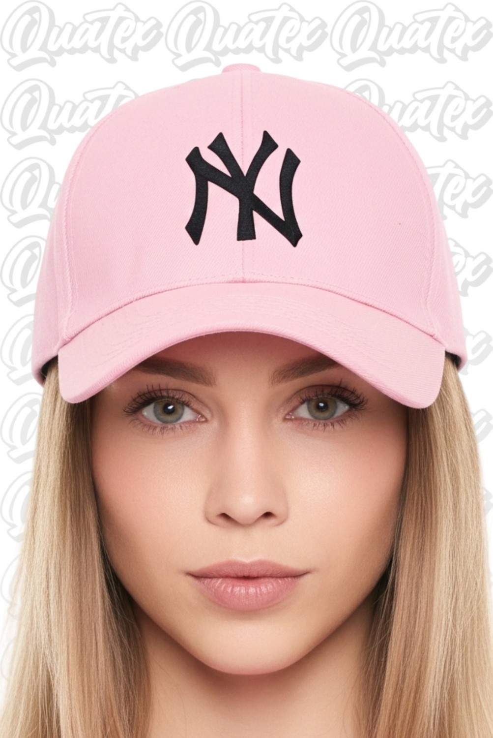 Quatex Unisex Ny 3'lü Kırmızı Set Şapka %83 Pamuk Desenli Renkli Tasarım Güneş Koruması
