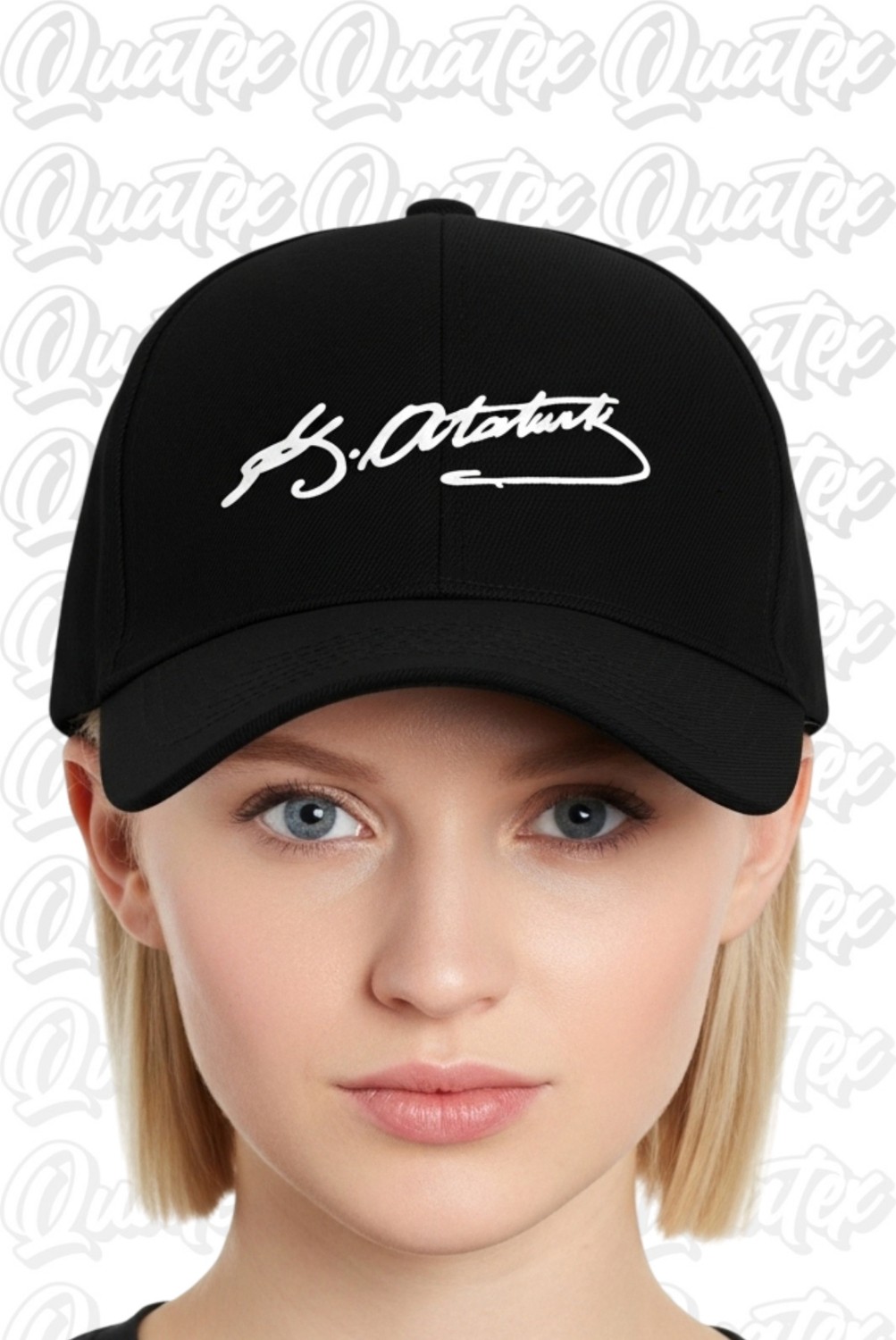 Quatex Mustafa Kemal Atatürk Nakışlı Unisex Spor Şapka görsel 2