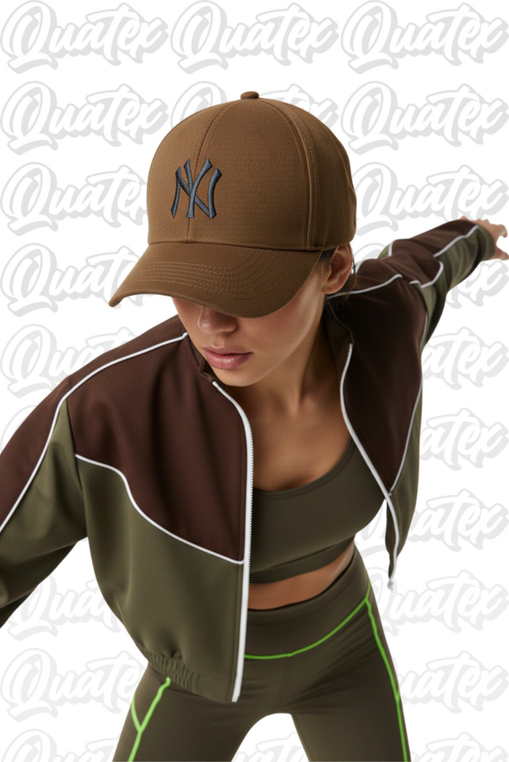 Quatex Unisex Ny 3'lü Kırmızı Set Şapka %83 Pamuk Desenli Renkli Tasarım Güneş Koruması görsel 3