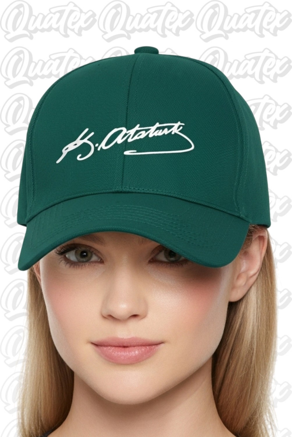 Quatex Limited Edition Nakışlı Haki Spor Unisex Şapka A Kalite Ürün