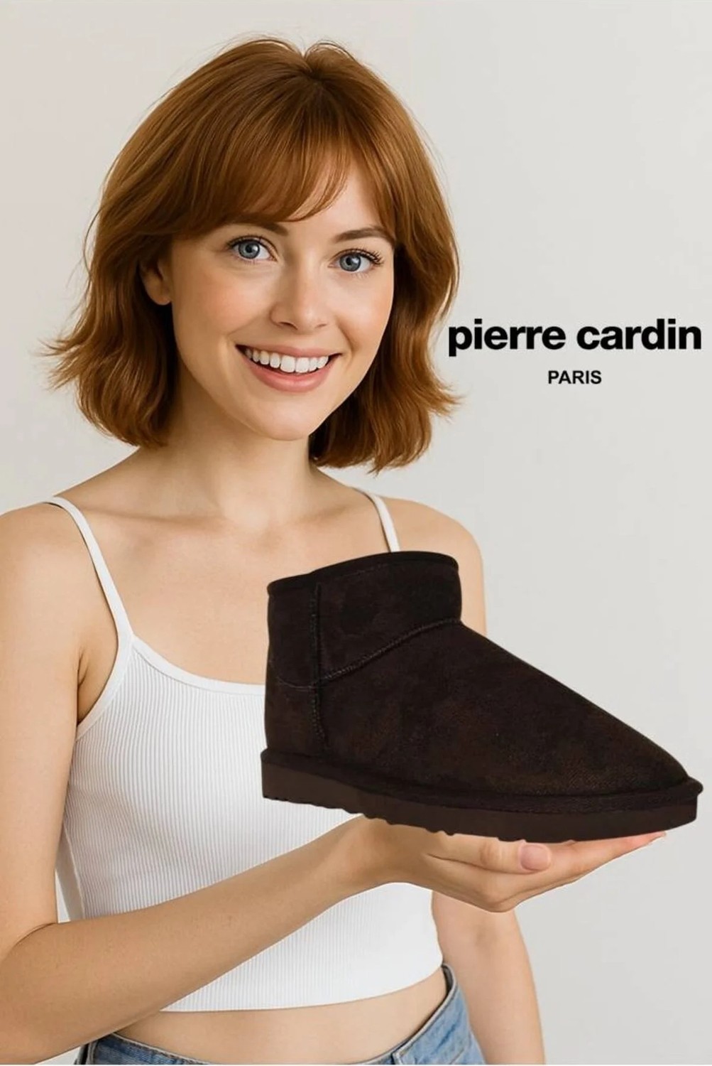 Pierre Cardin PC-52126 Kadın Içi Peluşlu Bot Vizon görsel 5