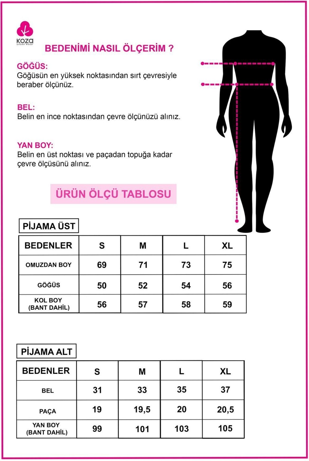 Koza İç Giyim Kadın Lacivert Kırmızı Kalpli Desenli Pamuklu Düğmeli Pijama Takımı görsel 3