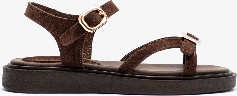 Louis Cardy Carmela Siyah Süet Deri Kadın Sandalet