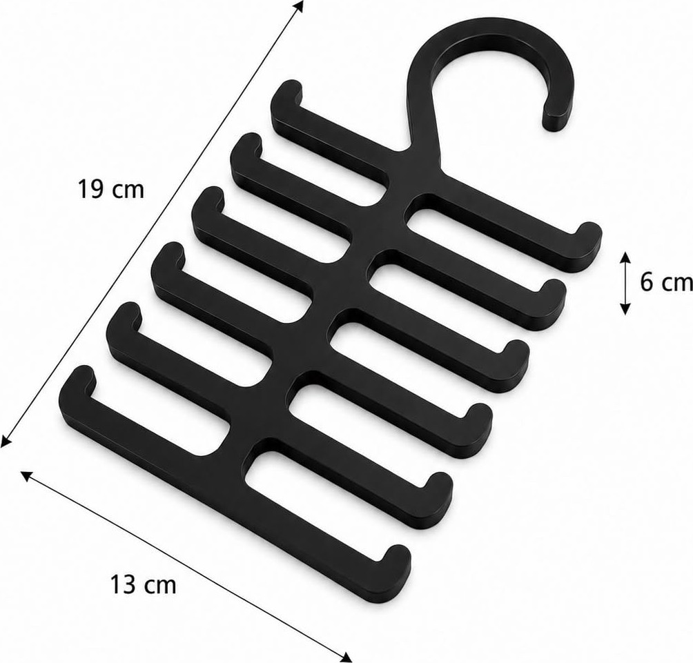 Die Grup Çok Katlı Kravat ve Kemer Askısı Organizer, 19X13 cm | Pla 3D Baskı görsel 3