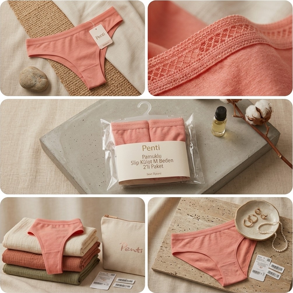 Penti 2'li Paket-Penti Slip Külot