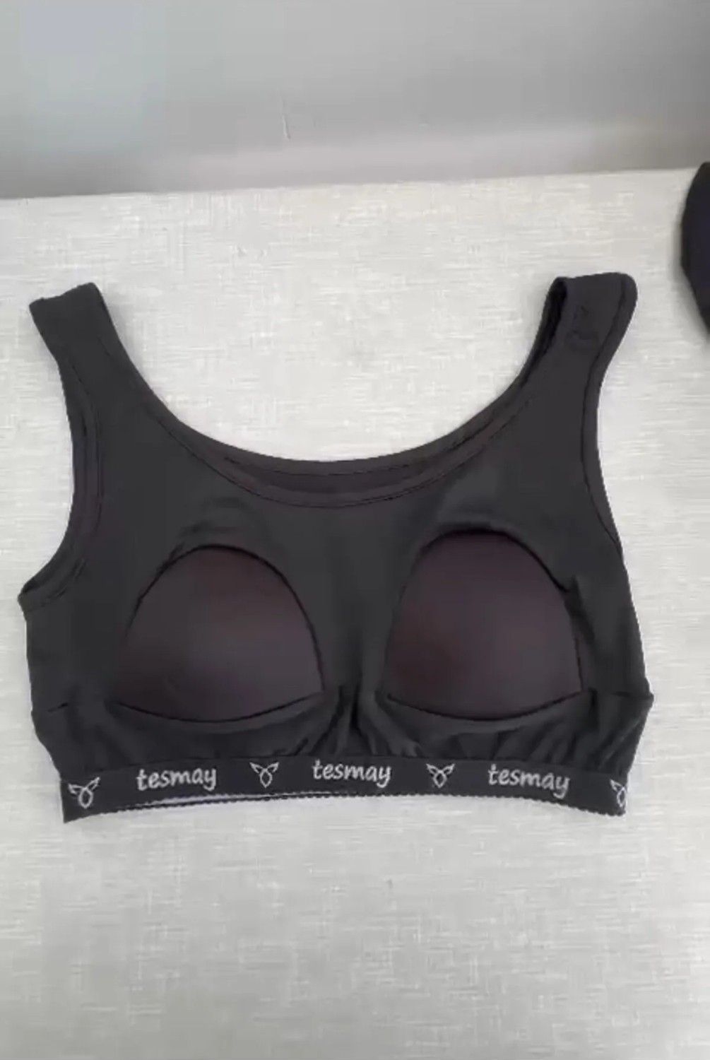 Tesmay Hızlı Kuruyan Kumaş Mayo İç Büstiyer Kadın Siyah Renkli Konforlu Model