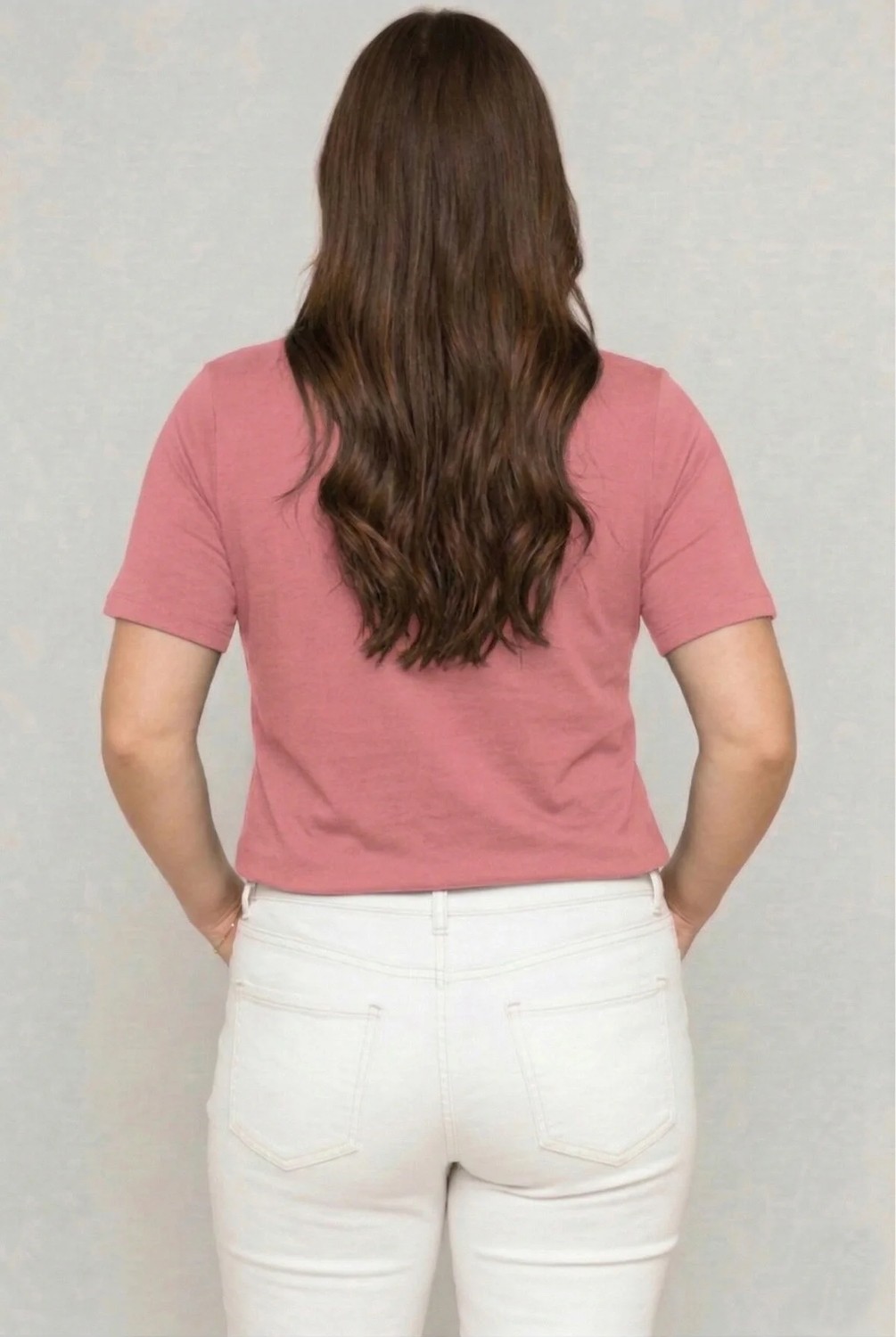 Curvy Trend Büyük Beden V Yaka Çapraz Bantlı Kısa Kol Bluz görsel 3