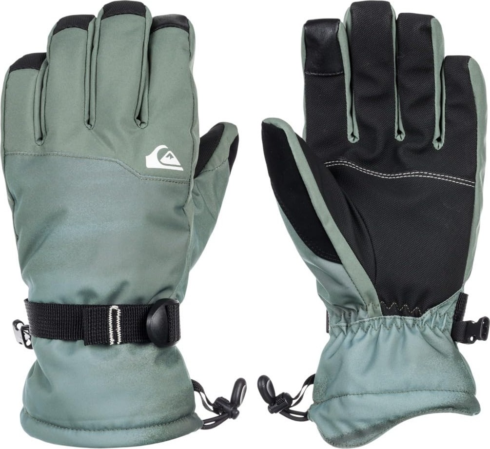 Aesco Quiksilver Erkek EQYHN03181 Mission Glove Break Off Laurel Wreath Eldiven, Yeşil, M