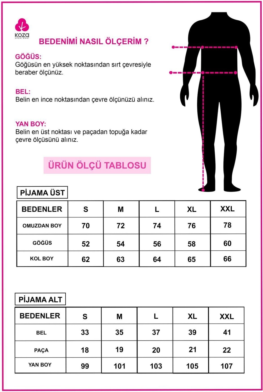 Koza İç Giyim Erkek Pamuklu Uzun Kollu Ekose Desenli Pijama Takımı görsel 6