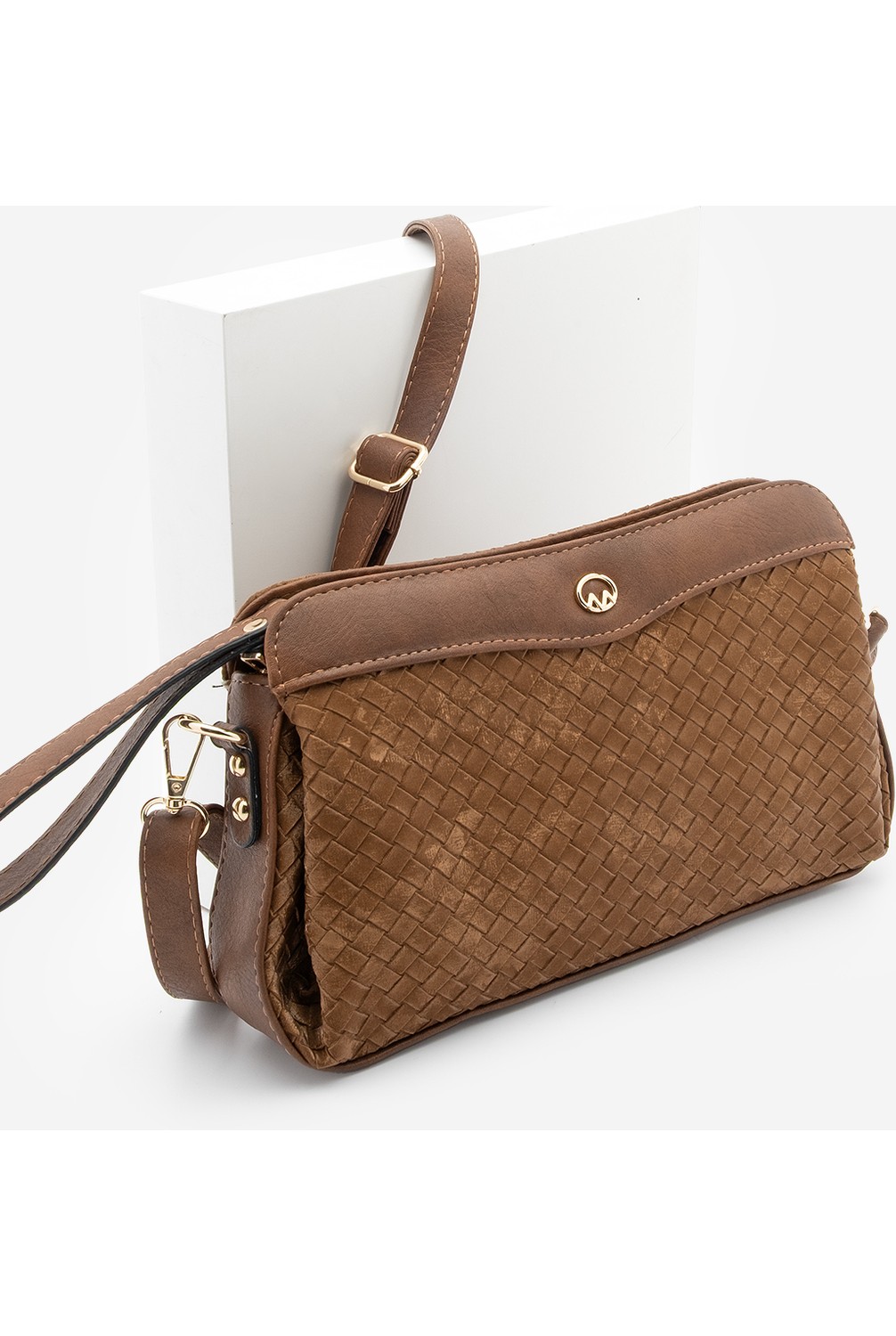 Marjin Kadın Fermuarlı İç Cepli Clutch Çapraz Askılı El ve Omuz Çantası Faris Siyah görsel 2