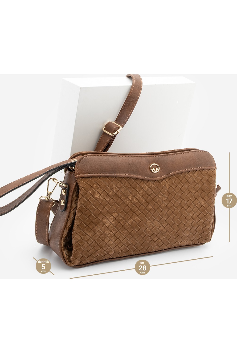 Marjin Kadın Fermuarlı İç Cepli Clutch Çapraz Askılı El ve Omuz Çantası Faris Siyah görsel 8