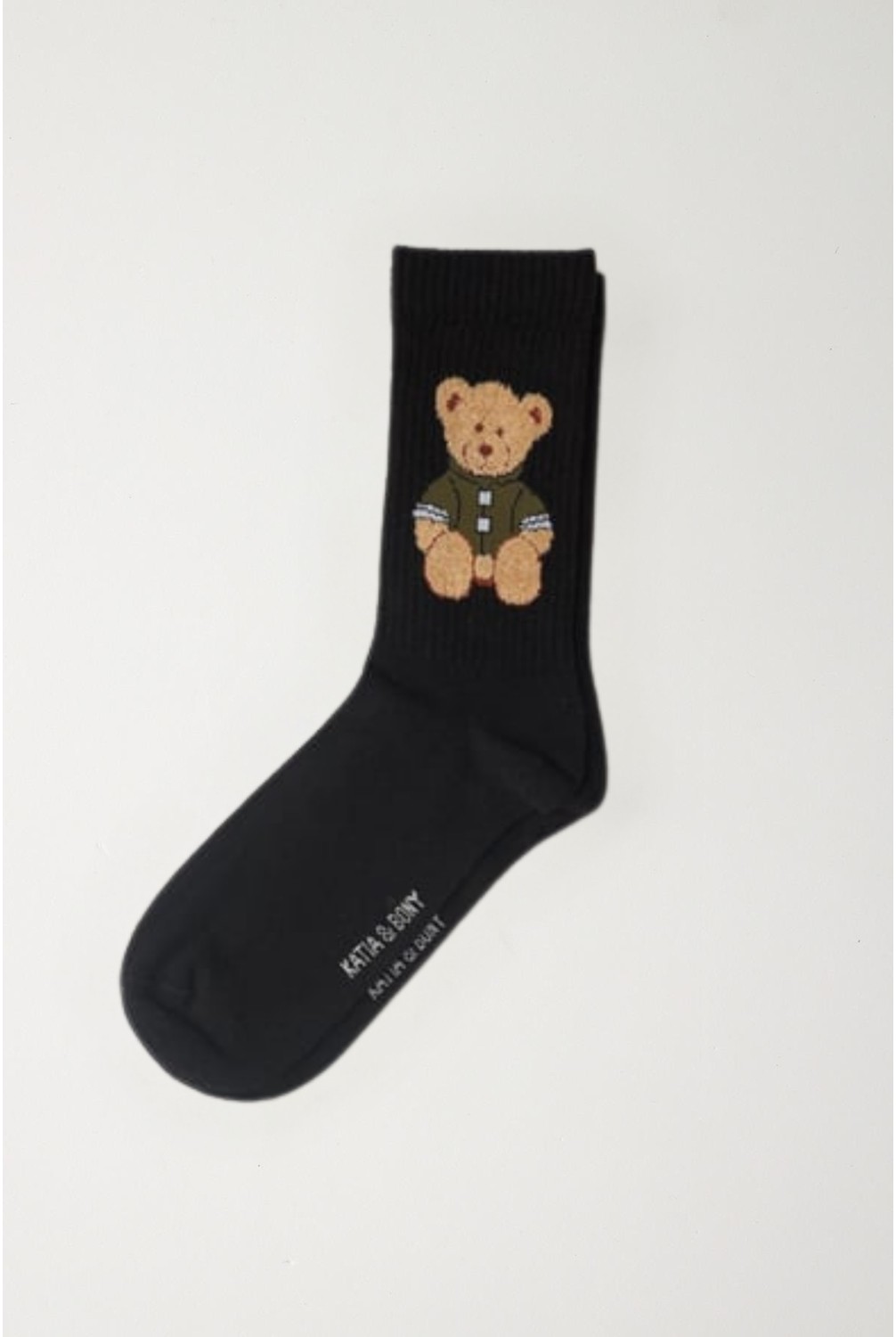 Katia & Bony Unisex Teddy Desenli Soket Çorap Ekru görsel 8