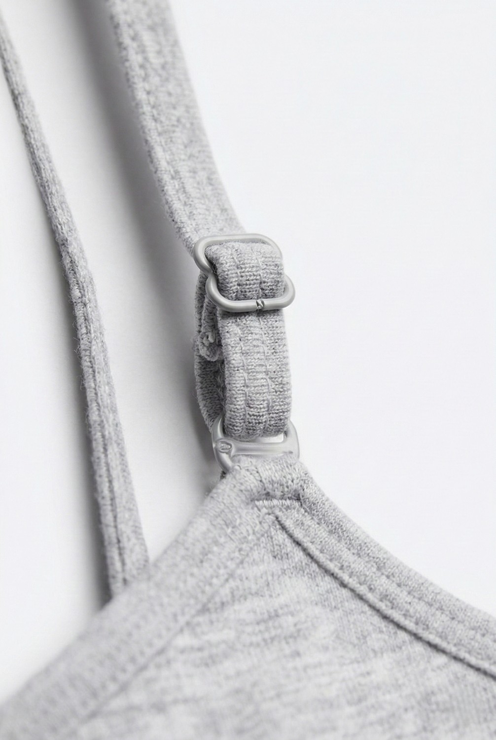 Underwear Bodyway 3'lü Set Pamuklu Basic Bralet | Çıkarılabilir Pedli, Ayarlanabilir Ip Askılı - Siyah + Beyaz + Gri görsel 6