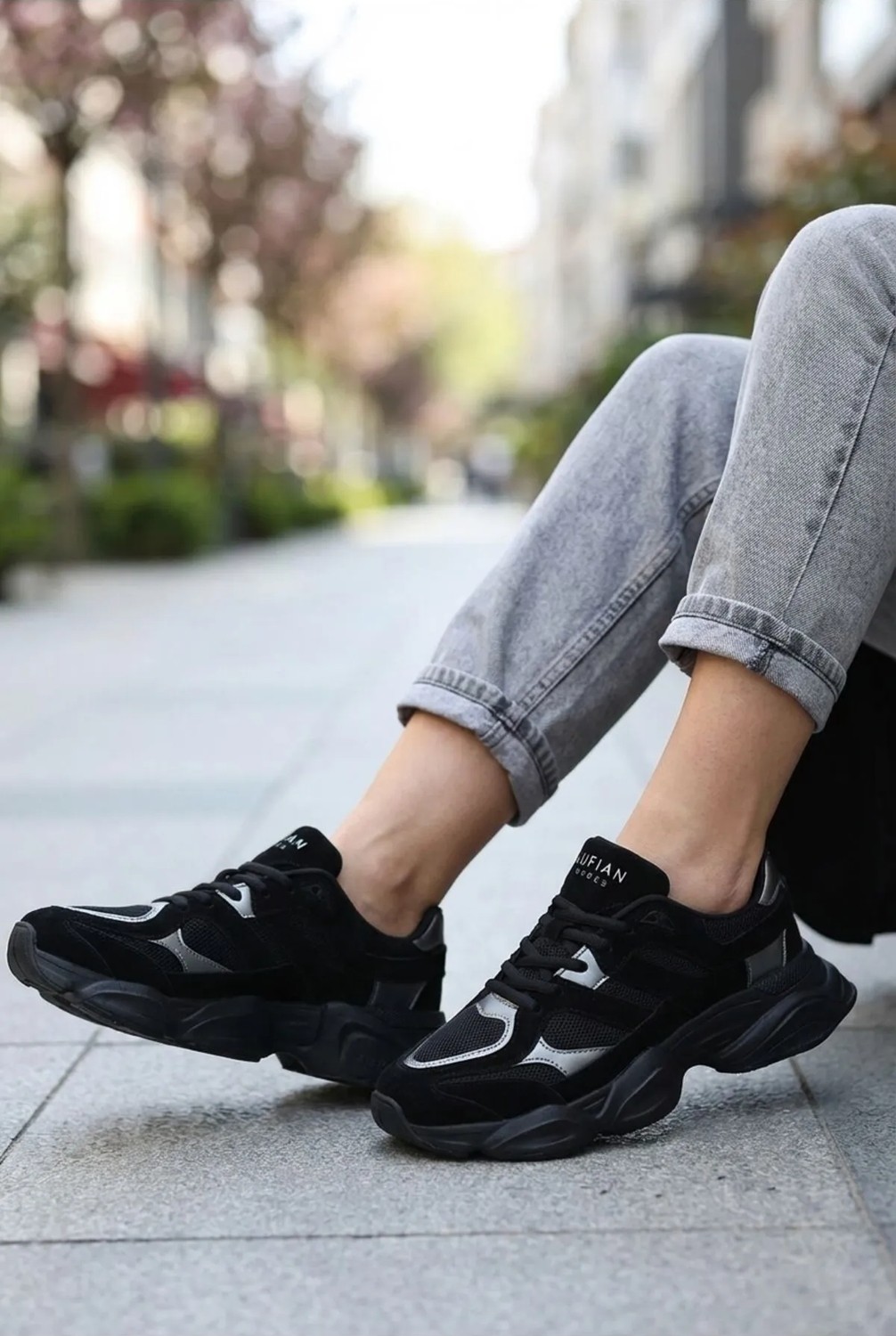 Lufian Mery Kadın Sneaker Ayakkabı Siyah görsel 7