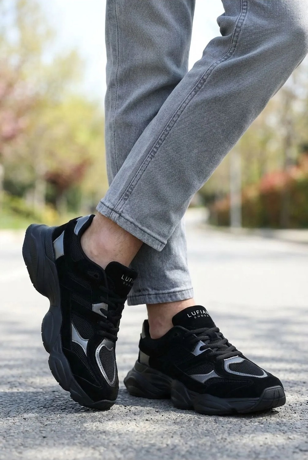 Lufian Mery Kadın Sneaker Ayakkabı Siyah görsel 8