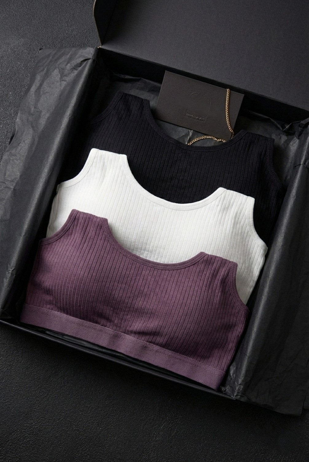 Underwear Bodyway 3'lü Set Büyük Beden Pedli Ribana Fitilli Büstiyer Kalın Askılı Battal Boy Yarım Atlet Sütyen görsel 8