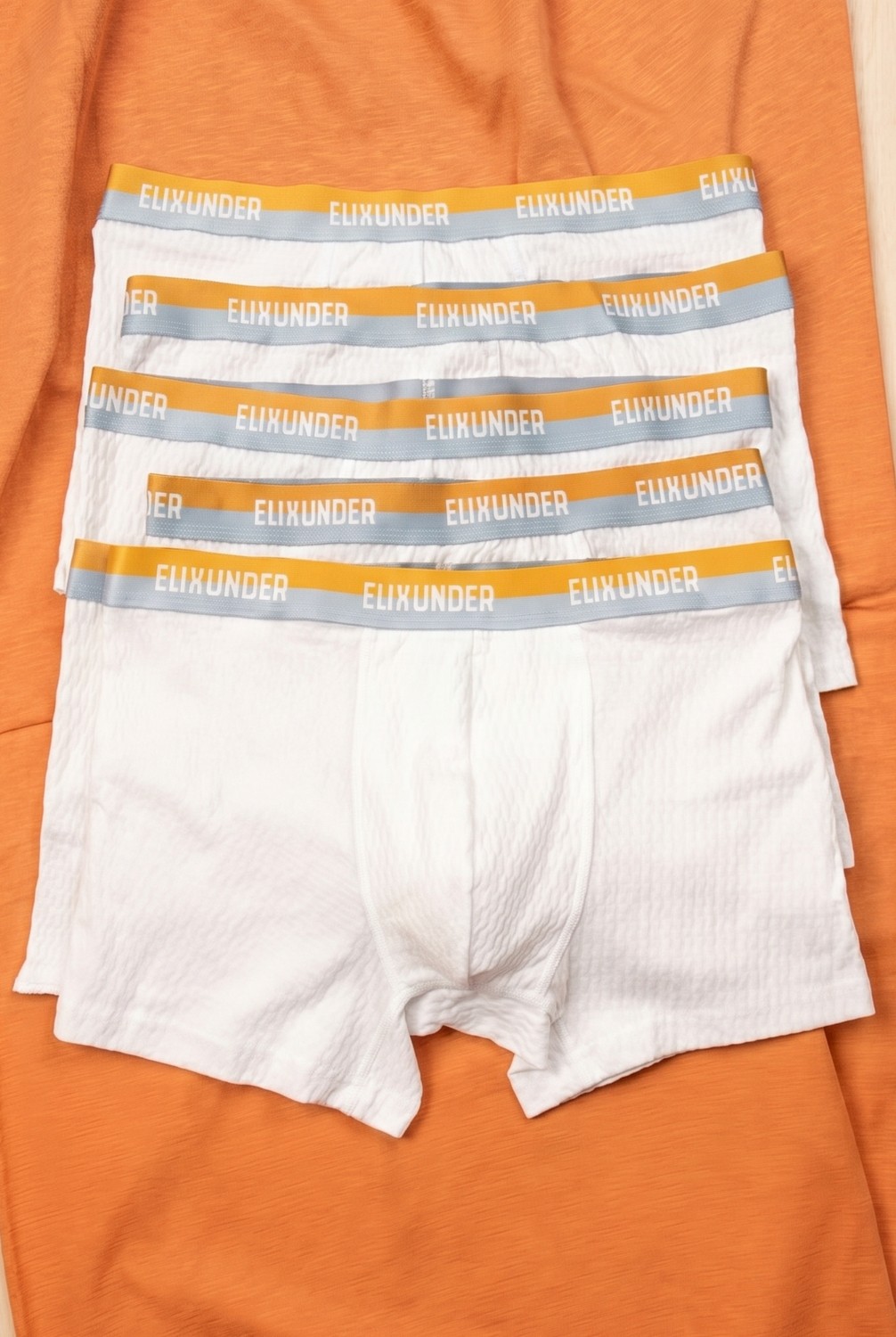 Elixunder 6'lı Erkek Boxer Terletmez Nefes Alabilen Pamuklu Boxer