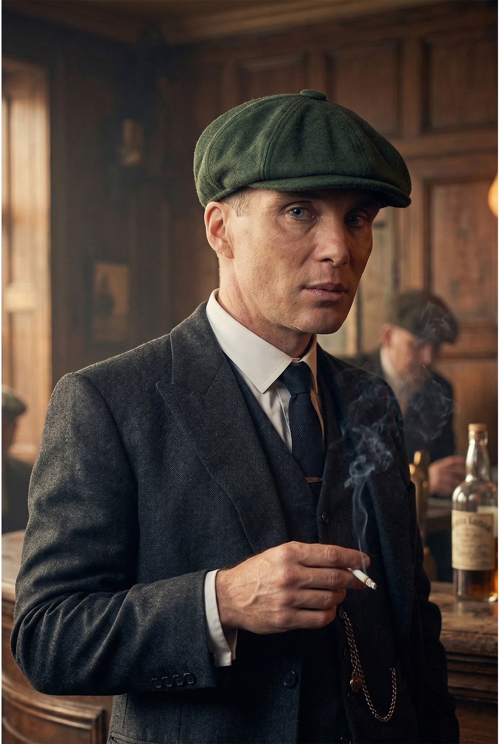 Takı Dükkanı Erkek Kasket Peaky Blinders Driver Kaşmir Şapka Bere Fötr cp224u görsel 5