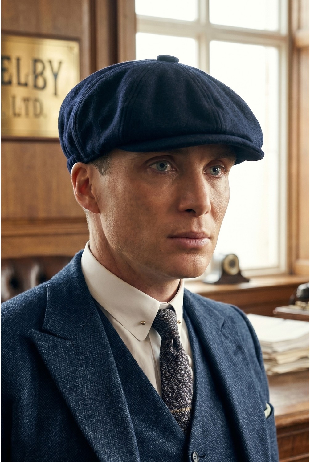 Takı Dükkanı Peaky Blinders Şapka Newsboy Trend 8 Parça Kasket Fötr CP224P görsel 7