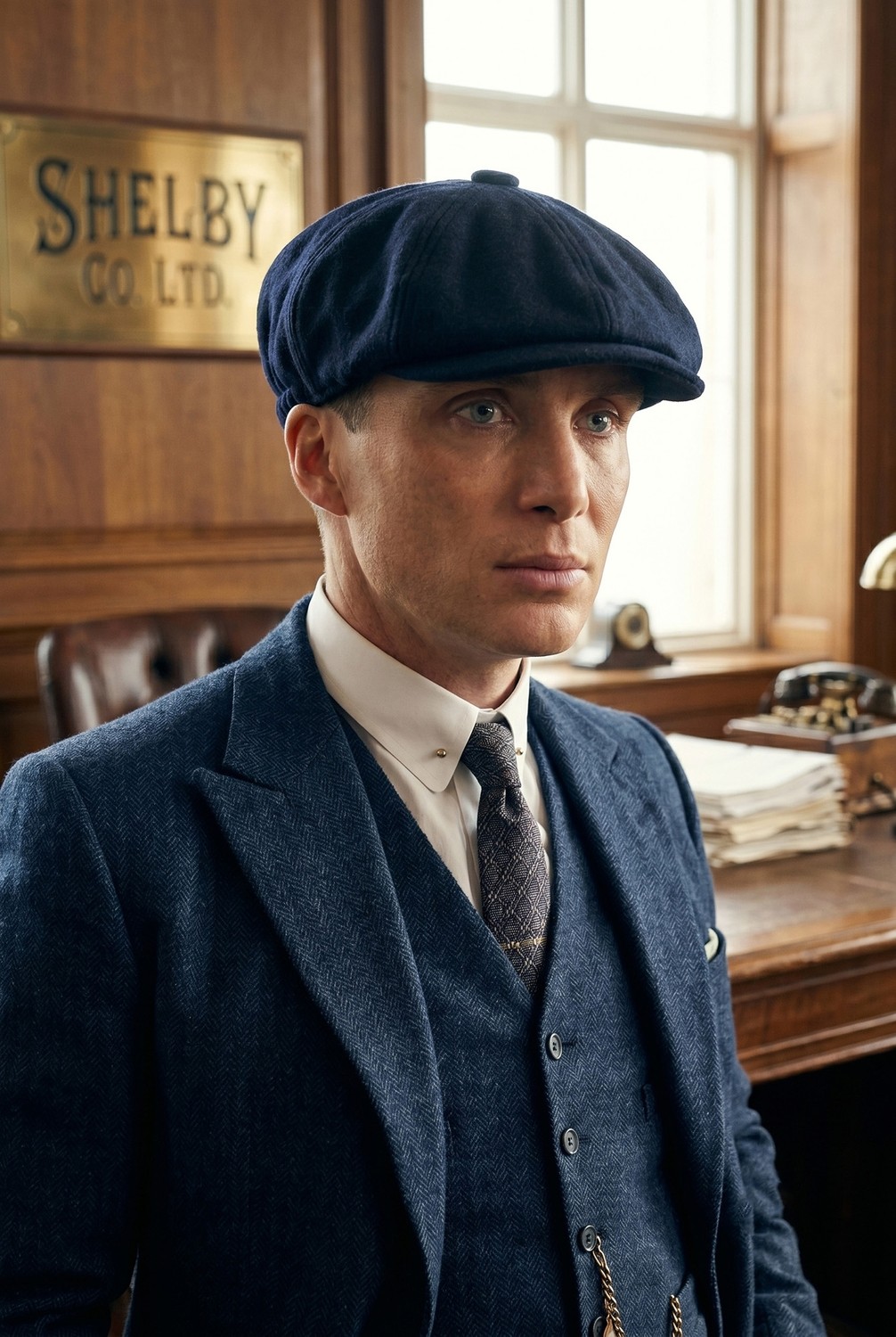 Takı Dükkanı Peaky Blinders Şapka Newsboy Trend 8 Parça Kasket Fötr CP224P görsel 5