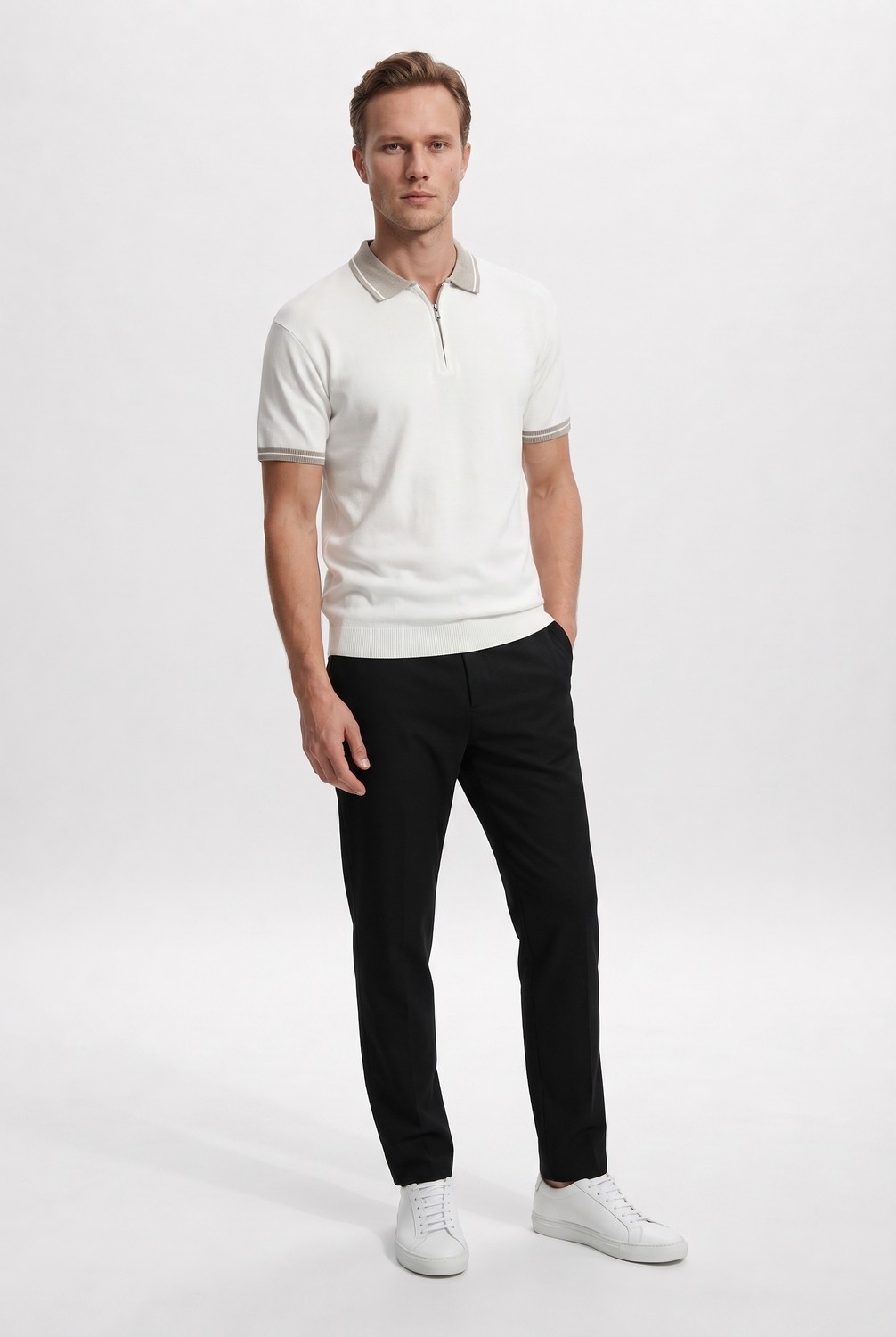 D'S Damat Ds Damat Comfort Fit Kahverengi Keten Karışımlı Chino Pantolon görsel 8
