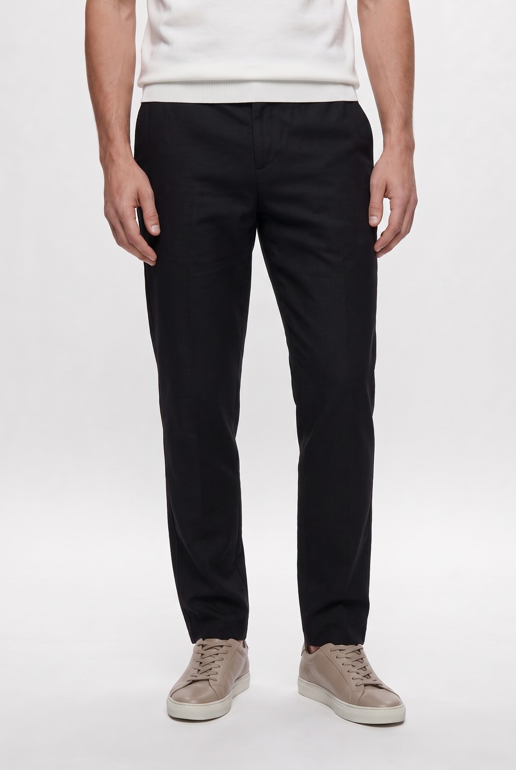 D'S Damat Ds Damat Comfort Fit Kahverengi Keten Karışımlı Chino Pantolon