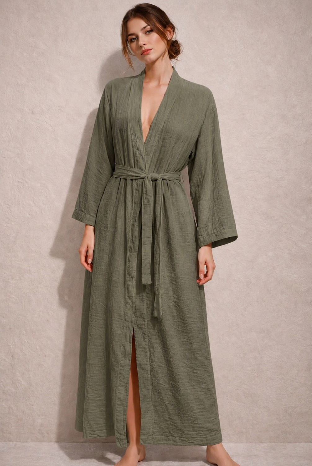 Este Woman Müslin % 100 Pamuk Kimono& Kaftan