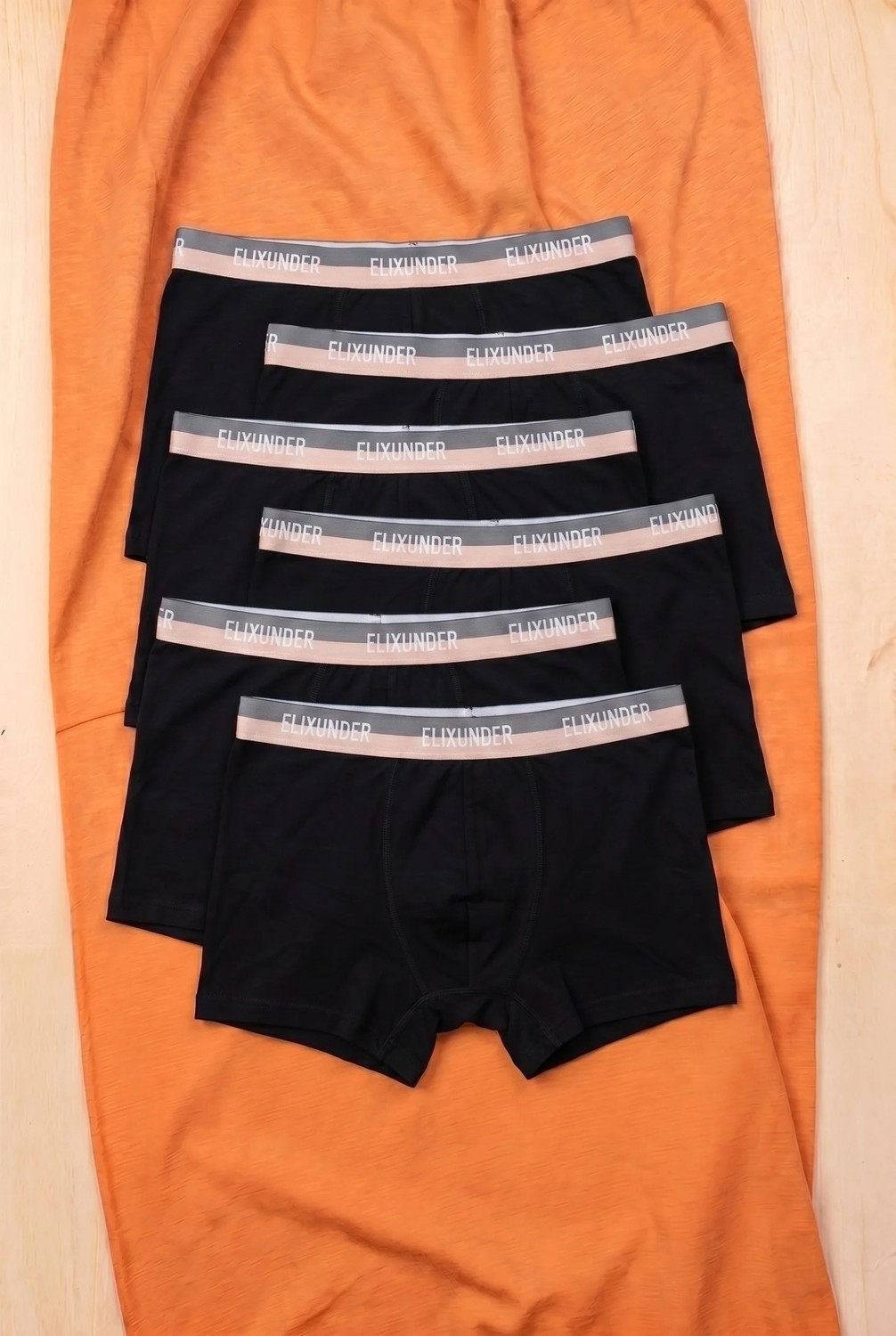 Elixunder 10'lu Erkek Boxer Terletmez Nefes Alabilen Pamuklu Boxer görsel 8