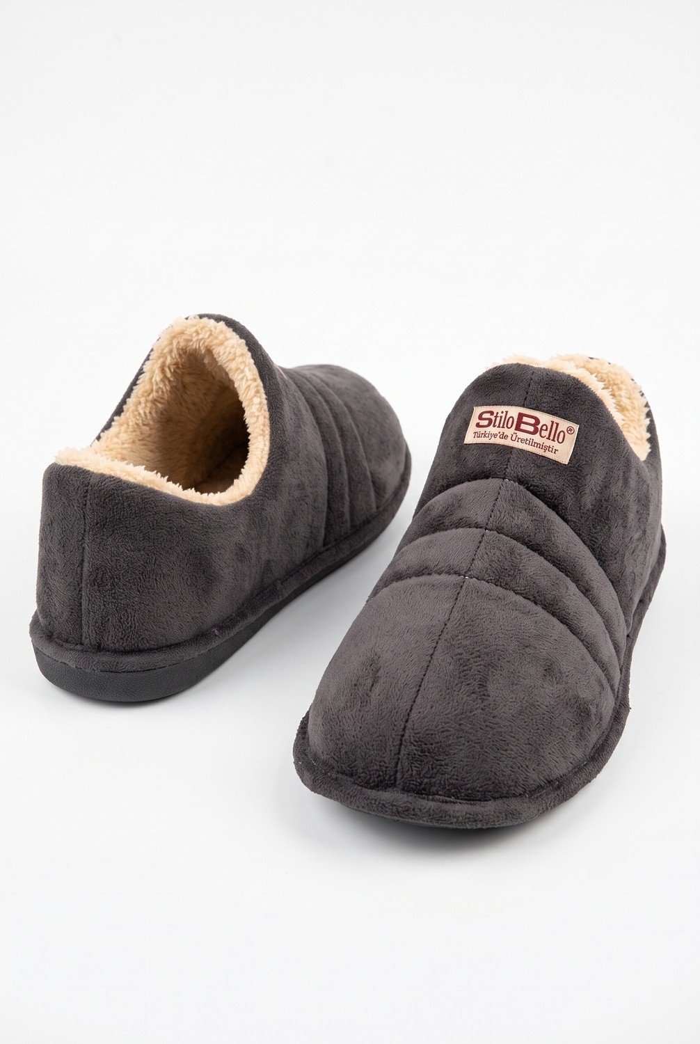 Nmoda Unisex Şık Kışlık Ev Terliği Içi Peluş Sıcak Tutan Kapalı Panduf Yumuşak Tabanlı Hafif Rahat Ev Botu