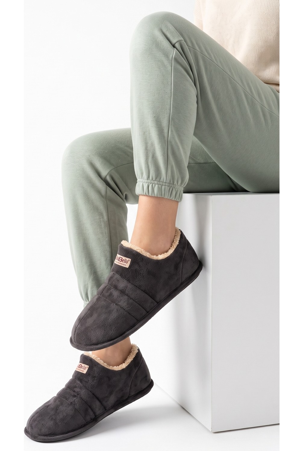 Nmoda Unisex Şık Kışlık Ev Terliği Içi Peluş Sıcak Tutan Kapalı Panduf Yumuşak Tabanlı Hafif Rahat Ev Botu görsel 8