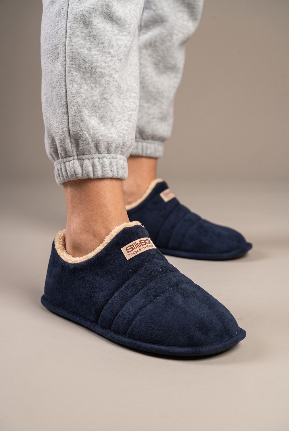 Nmoda Unisex Şık Kışlık Ev Terliği Içi Peluş Sıcak Tutan Kapalı Panduf Yumuşak Tabanlı Hafif Rahat Ev Botu